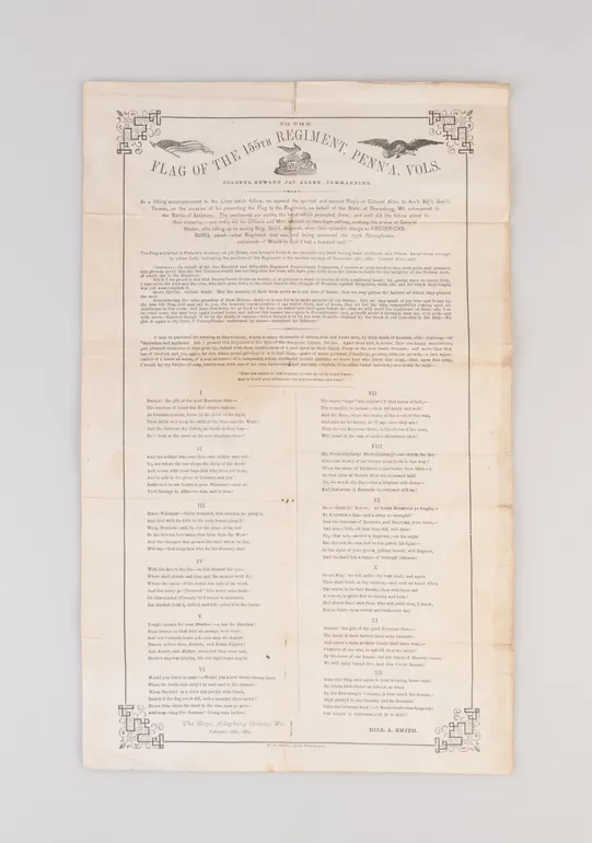 To the Flag of the 155th Regiment, Penn'a Vols.