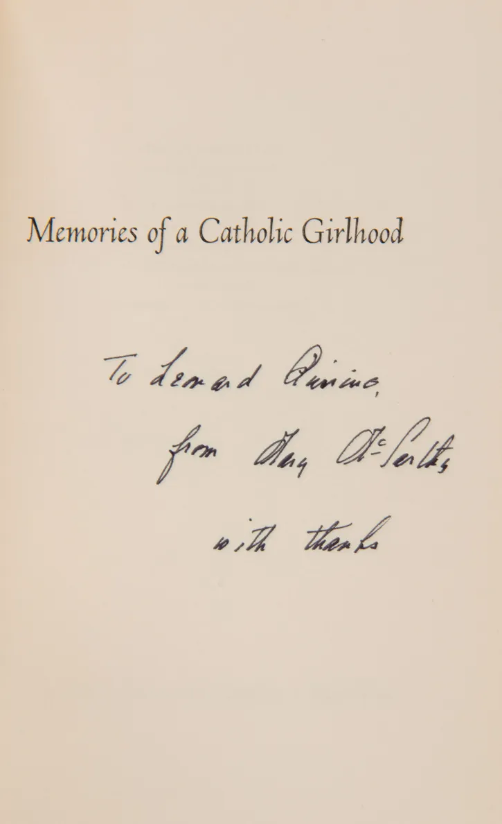 Memories of a Catholic Girlhood.