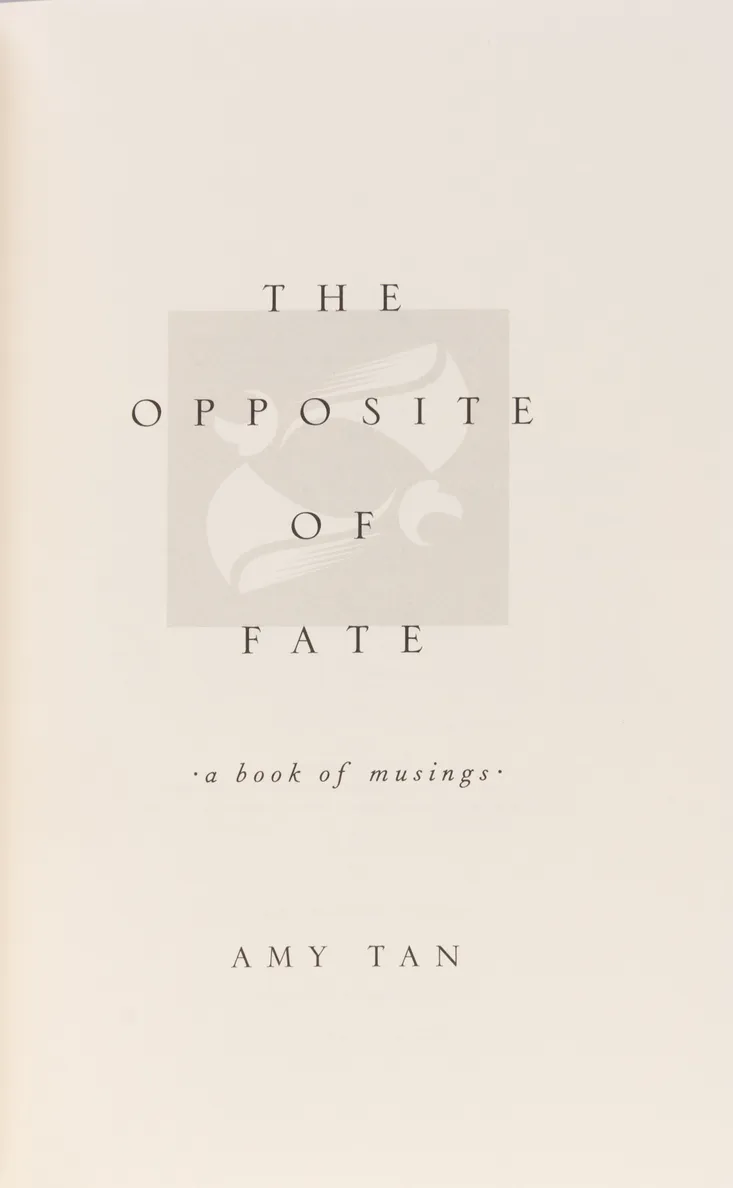 The Opposite of Fate.