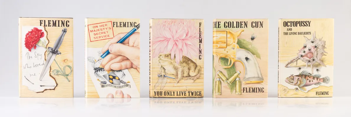 A Complete Set of the James Bond Novels and Stories in First Edition: Casino Royale, Diamonds are Forever, Live and Let Die, Moonraker, From Russia With Love, Dr. No, Goldfinger, For Your Eyes Only, Thunderball, The Spy Who Loved Me, On Her Majesty's Secr