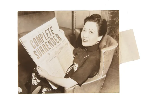 Press photograph of Madame Chiang Kai-Shek.