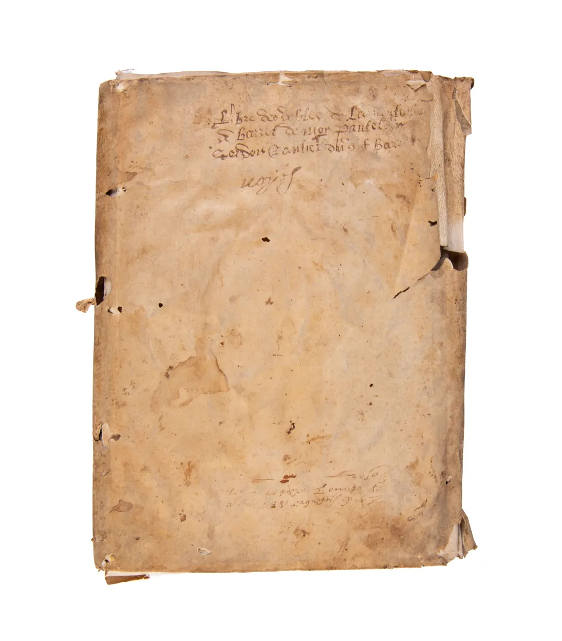 Manuscript notarial account book for regional Provence.