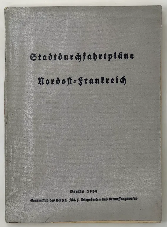 Stadtdurchfahrtplane Nordost-Frankreich.