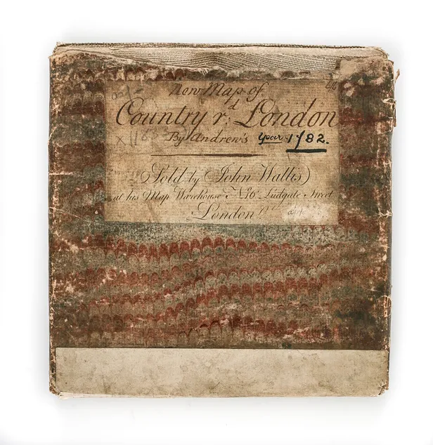 [Untitled: The Country thirty miles round London, on which are delineated from an actual survey, his majesty's palaces, noblemen and gentlemens seats, cities, market towns, villages, churches, rivers, parks, heaths, & remarkable hills, all the turnpike & 