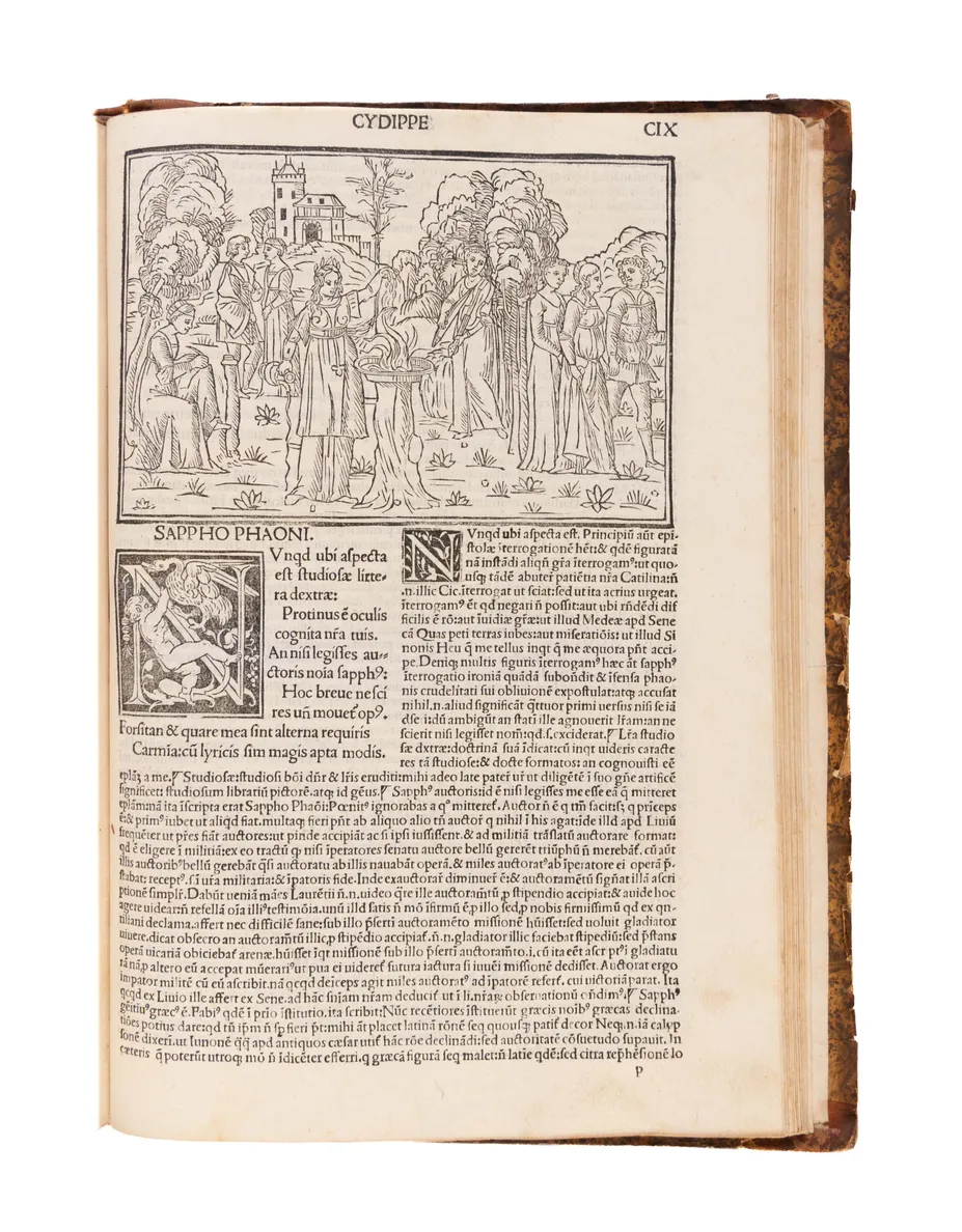 Epistole Heroides Ovidii diligenti castigatone exculte aptissimis figuris ornate. Commentantibus Antonio Volsco Ubertino Crescentinate et Omnibono Viris Eruditissimis.