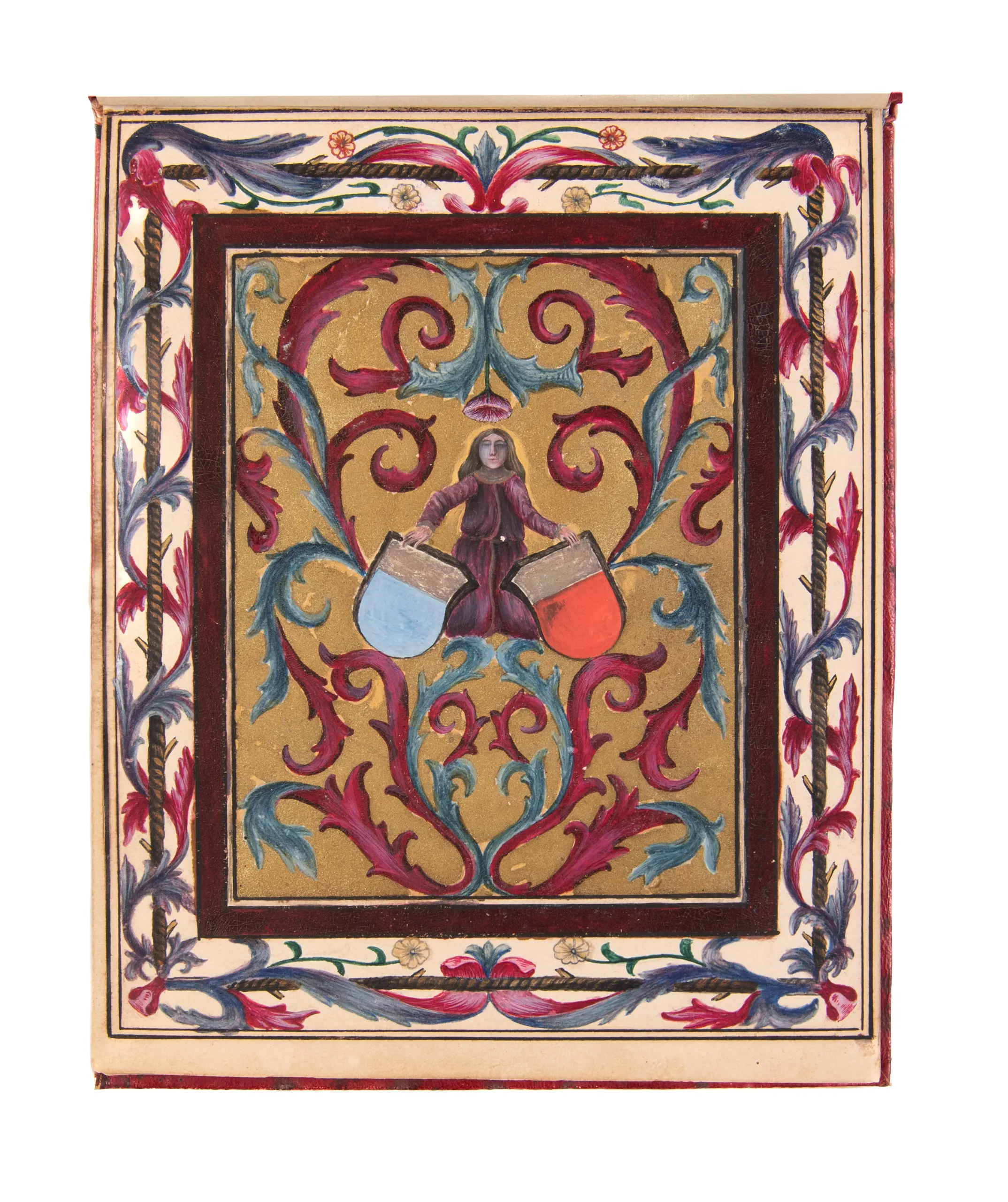A suite of large neo-gothic illuminated initials.
[France, c. 1840-60?]