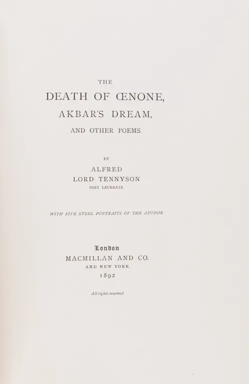 The Death of Oenone.