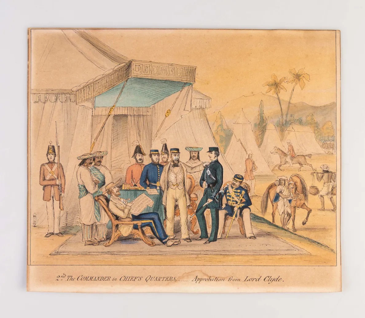 [Six] Scenes in the Life of Lieutenant Edward Cotsgrave Parr Willoughby, 4th Punjab Rifles, (killed during Indian Mutiny 1858). aged 23. 2nd Son of Major General Michael Franklin Willoughby, C.B. Inspector General of Military Stores for India.