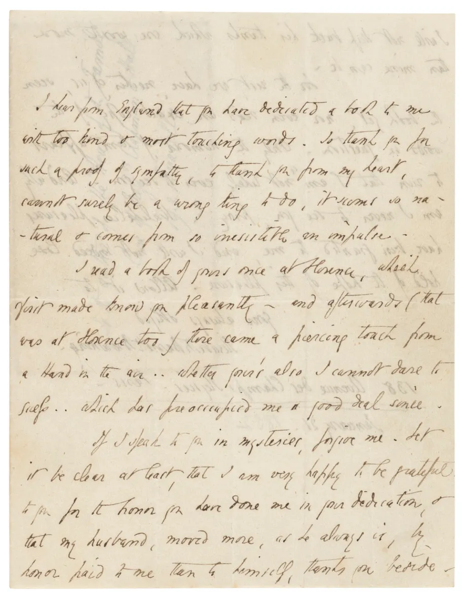 Six autograph letters signed (“Elizabeth Barrett Browning’) to [Dinah] Mulock (later Craik).