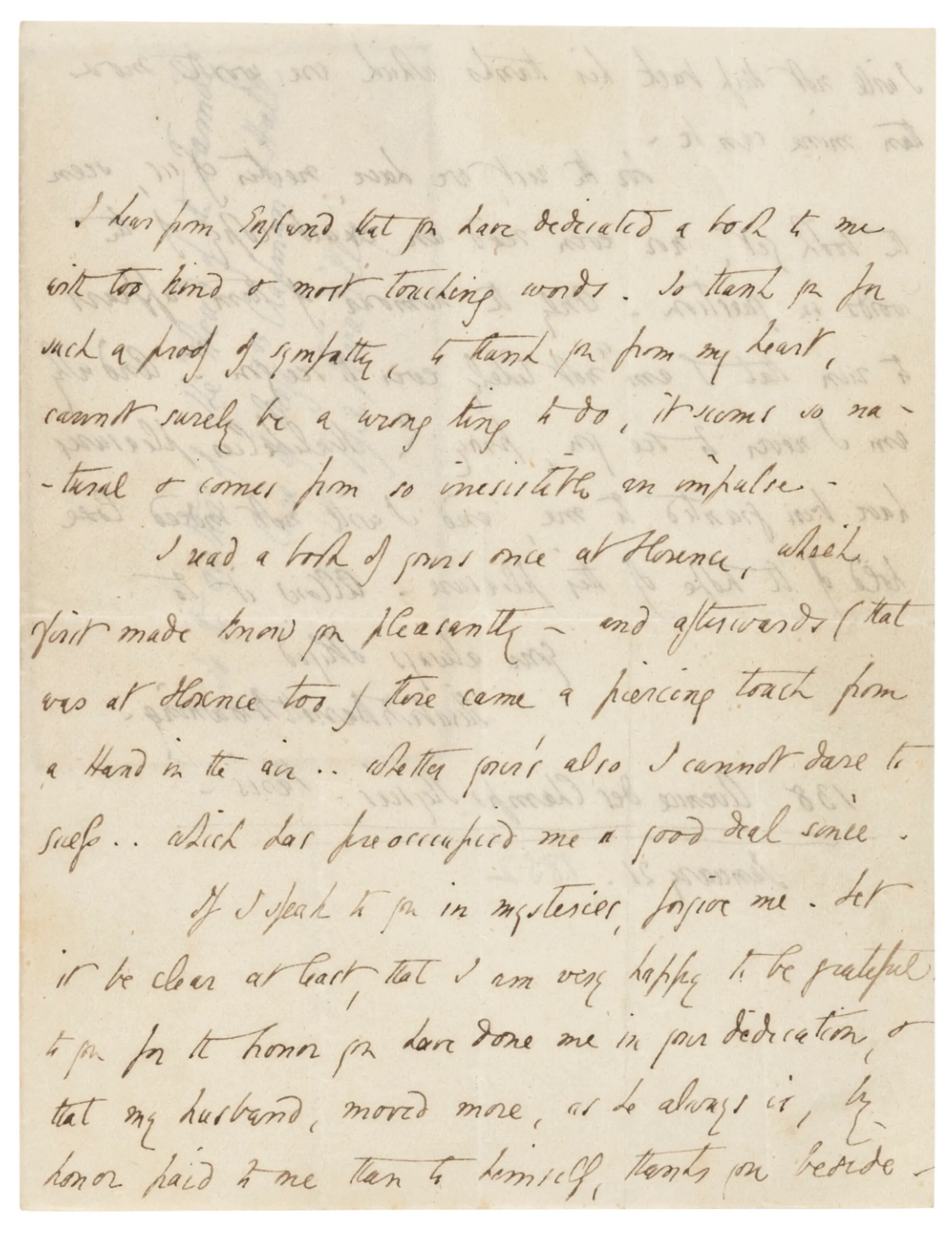 Six autograph letters signed (“Elizabeth Barrett Browning’) to [Dinah] Mulock (later Craik).