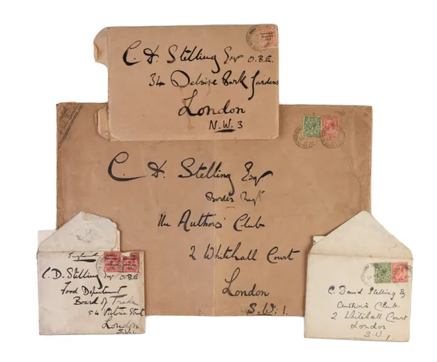 Small archive of correspondence relating to his work at the War Office, in M.I.7B
