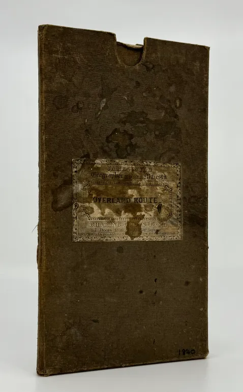 Map of the Countries between England & India designed to show the Over-Land and Sea-Routes to the East and the relative position of Russia to England & Hindostan (The line of communication with our Indian possessions).