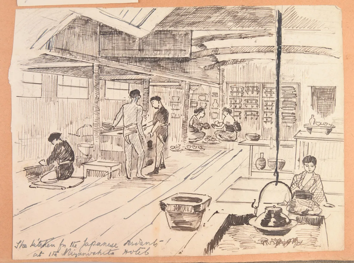 Four large albums of watercolours, photographs and ephemera.