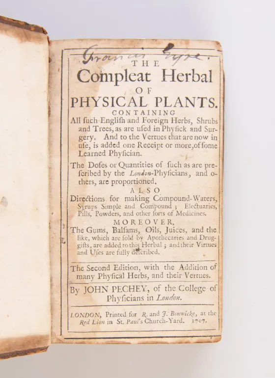 The Compleat Herbal of Physical Plants.