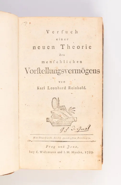 Versuch einer neuen Theorie des menschlichen Vorstellungsvermögens.