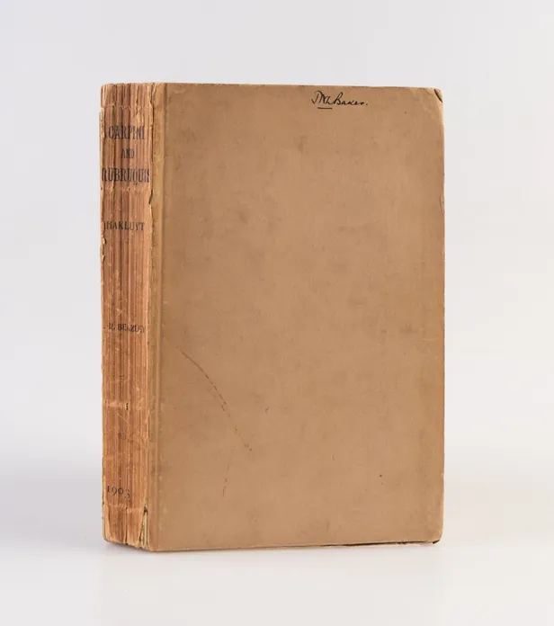 The Texts and Versions of John de Plano Carpini and William de Rubruquis.
