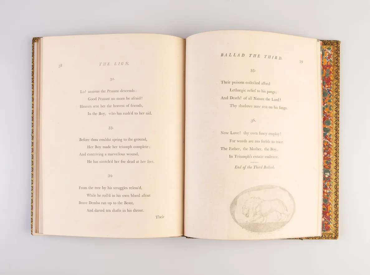 Designs to a Series of Ballads, Written by William Hayley, Esq. and Founded on Anecdotes Relating to Animals. Drawn, Engraved, and Published by William Blake; with the Ballads Annexed by the Author's Permission.