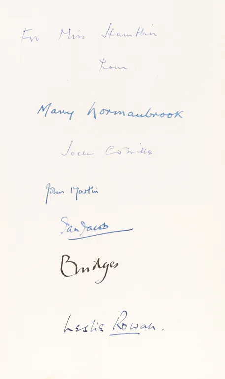 Action This Day. Working with Churchill. Memoirs by Lord Nomanbrook, John Colville, Sir John Martin, Sir Ian Jacob, Lord Bridges, Sir Leslie Rowan.