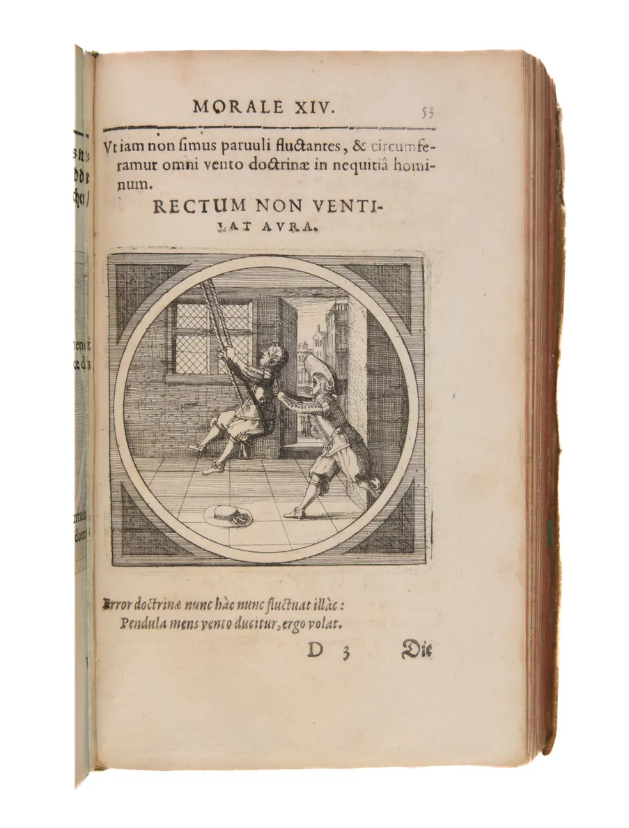 Emblemata sacrorum prima pars (- secunda). Das ist: Fünffzig (& Fünffzig) Geistlicher in Kupffer gestochener Emblematum auss der H. Schrifft. Nachmaln von Cunrado Bachmanno, mit Lateinischen und Teutschen, von M.C.R.