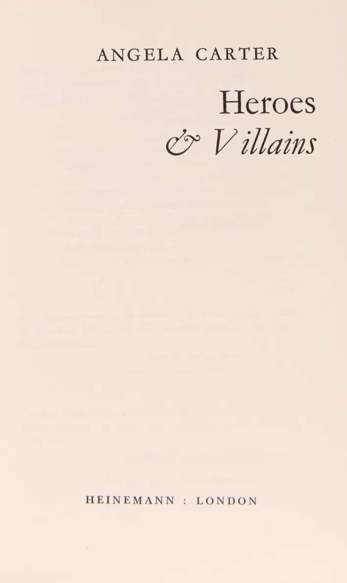 Heroes and Villains.
