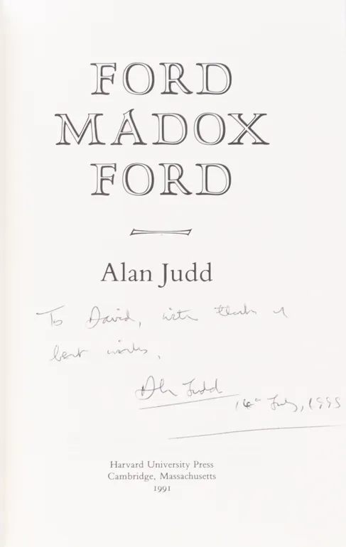 Ford Madox Ford.