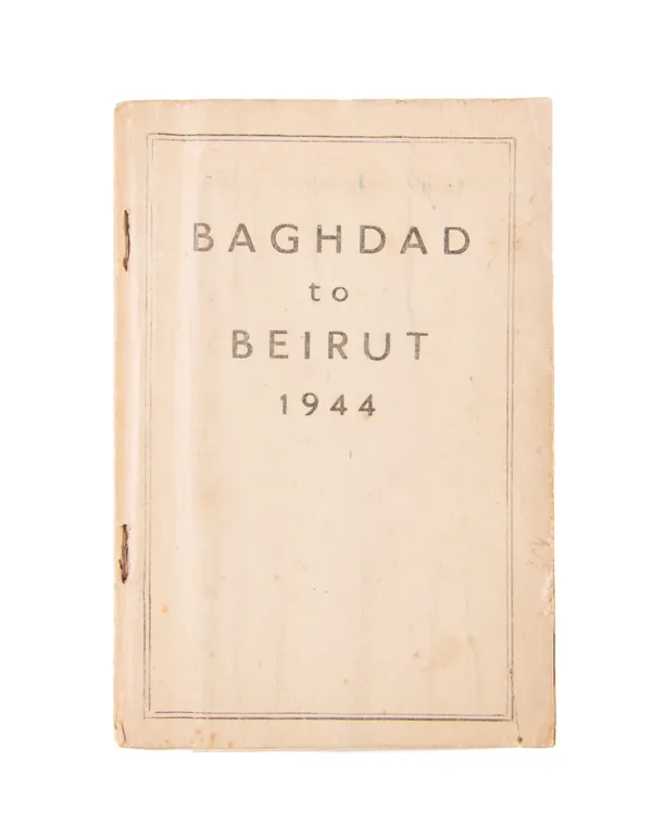Baghdad to Beirut 1944. [Cover title].