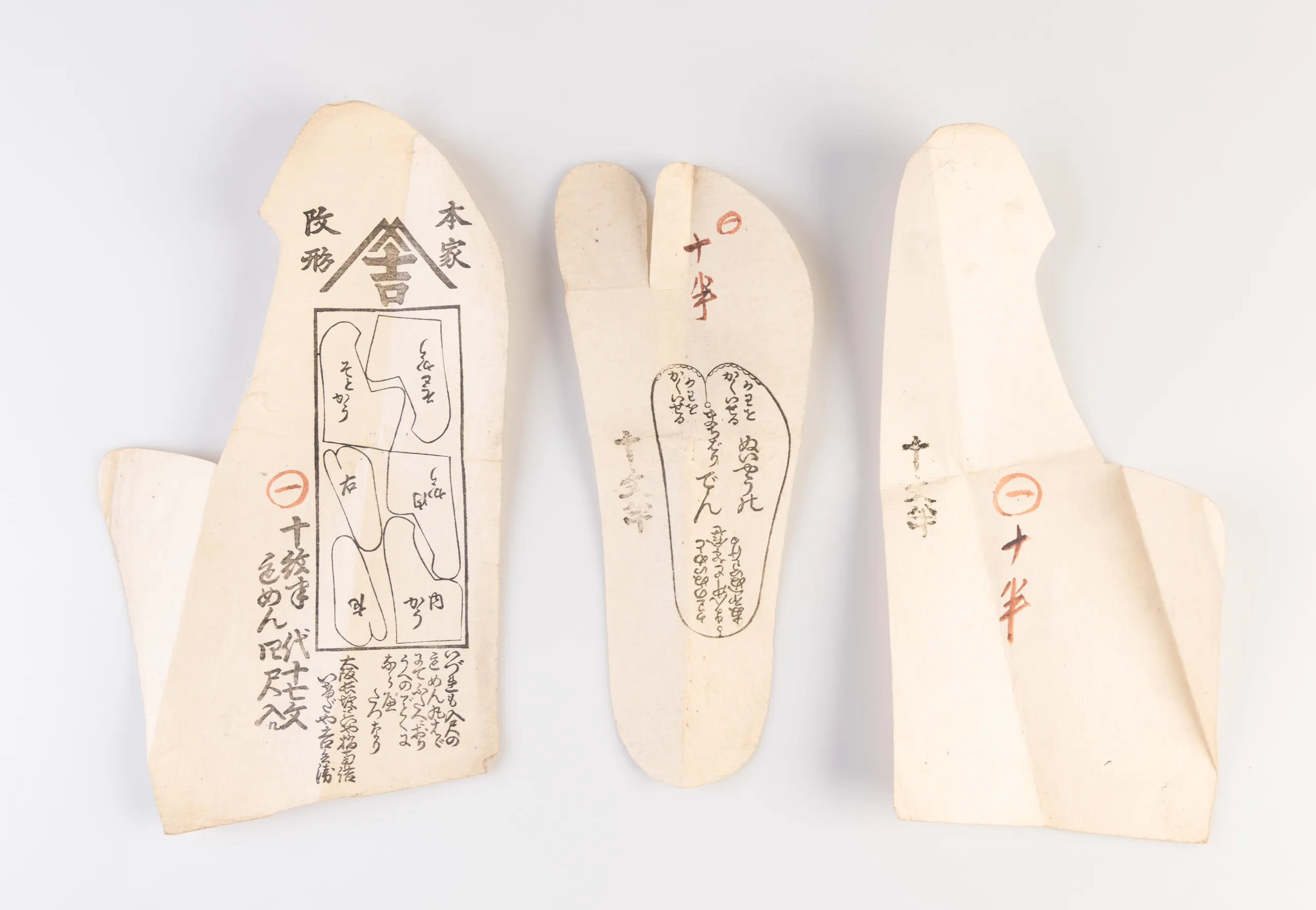 [Tabi shoe sewing guides]