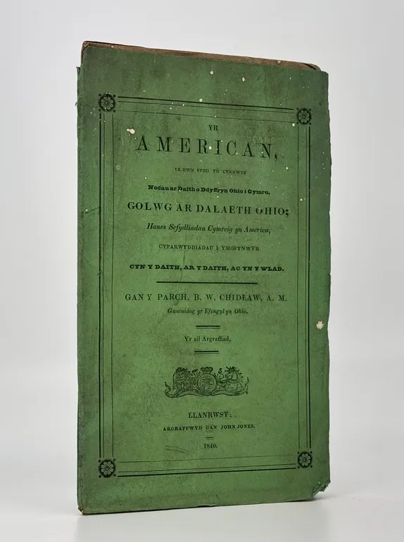 Yr American, yr Hwn Sydd Yn Cynnwys Noduar Daith o Ddyffryn Ohio I Gymru, Golwg Ar Dalaeth Ohio