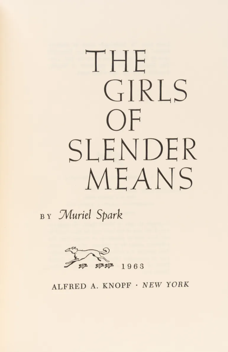 The Girls of Slender Means.