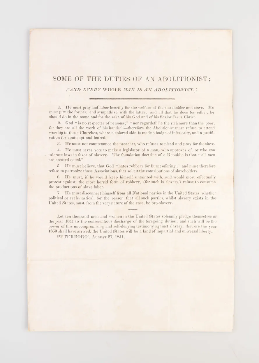 Some of the Duties of an Abolitionist: (and every whole man is an abolitionist).