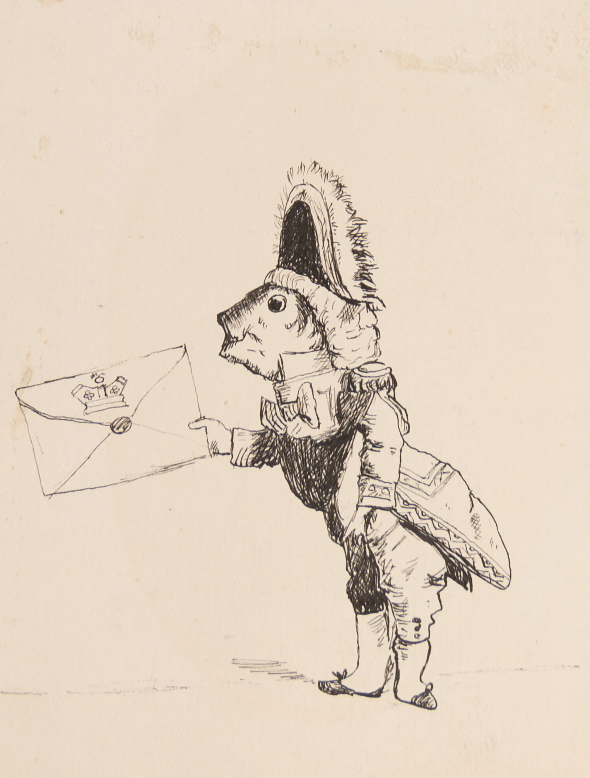 Album of whimsical drawings, late 19th century,