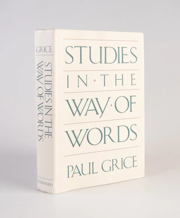 Studies in the Way of Words.