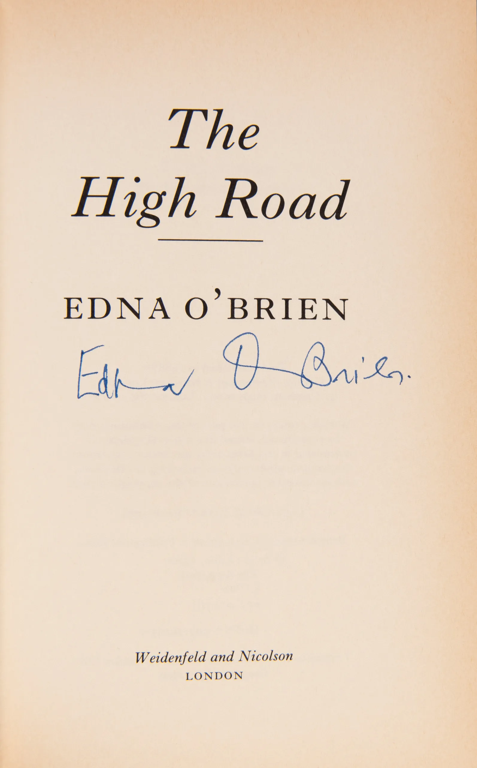 The High Road.