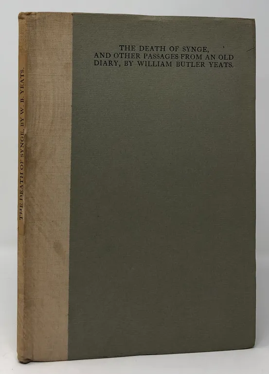 The Death of Synge and Other Passages from an Old Diary.