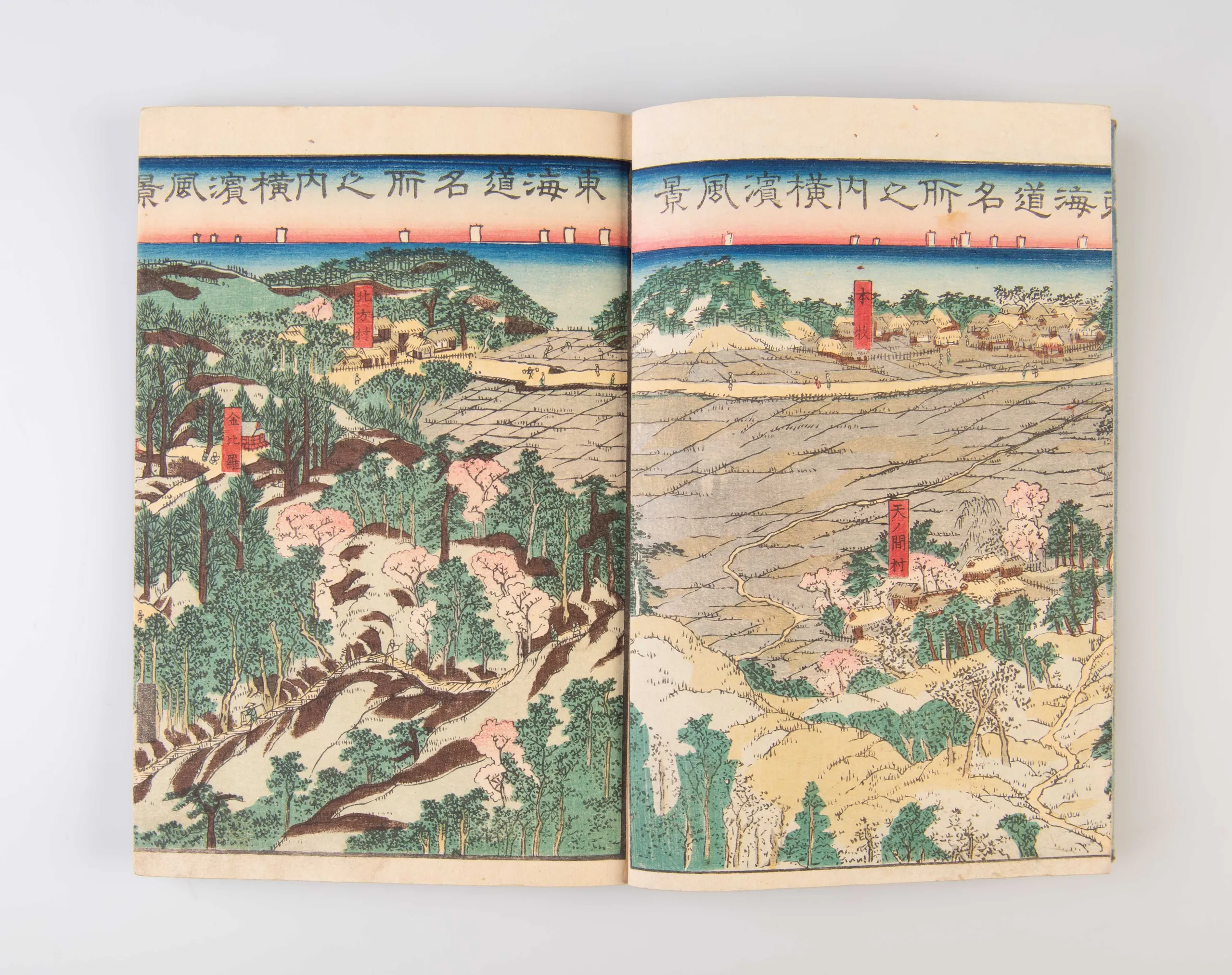 Yokohama miyage: Tokaido meisho no uchi Yokohama fukei [Yokohama Souvenir: Views of Yokohama from the Famous Sites of the Tokaido].