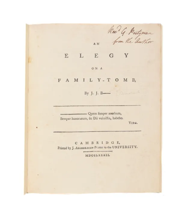 An Elegy on a Family-Tomb.