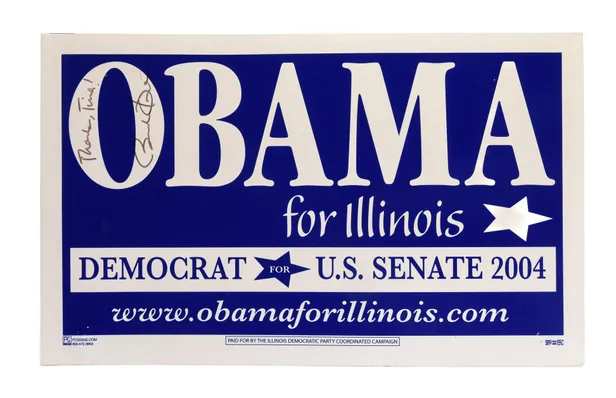 Obama for Illinois. Democrat for U.S. Senate 2004.