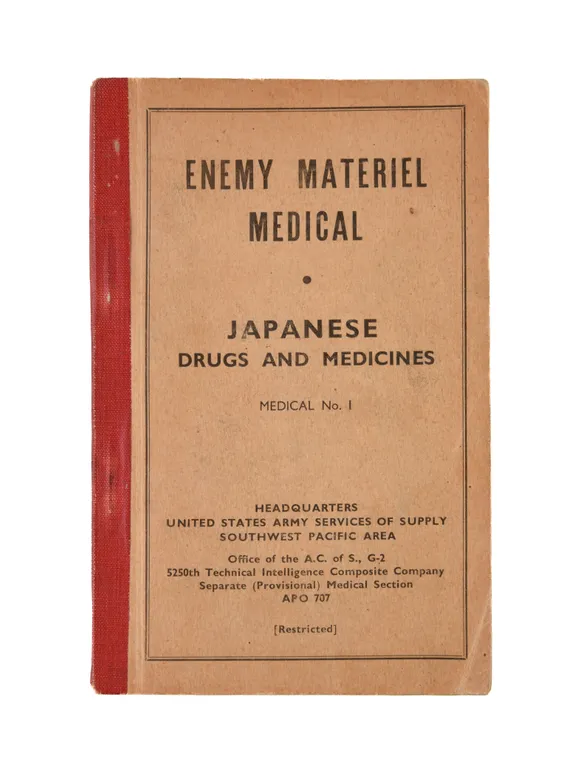 Enemy Materiel Medical. Japanese Drugs and Medicines.