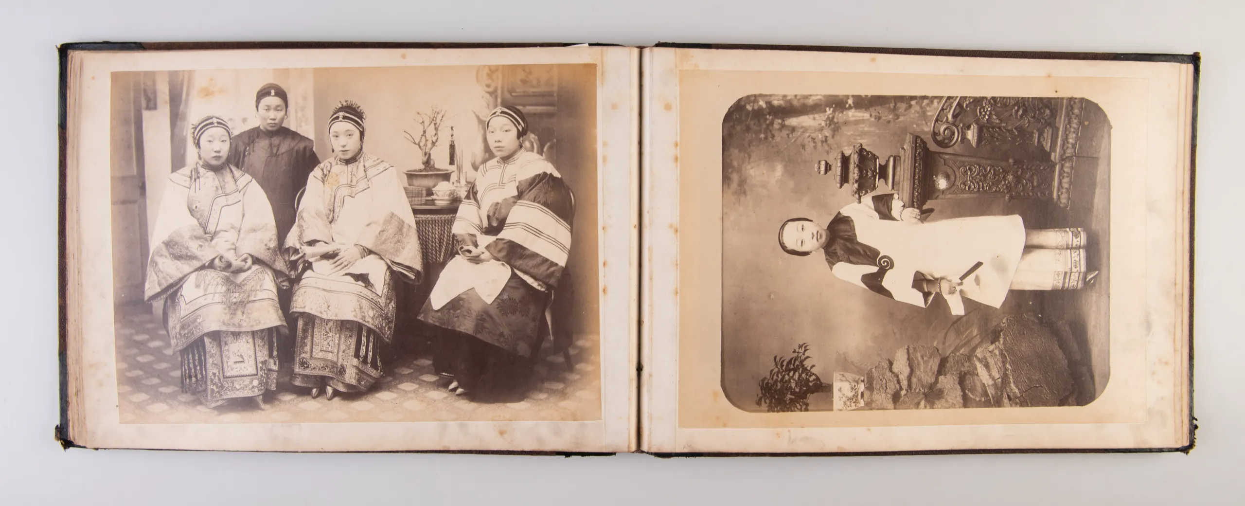 An album of 24 photographs of Shanghai and Peking.