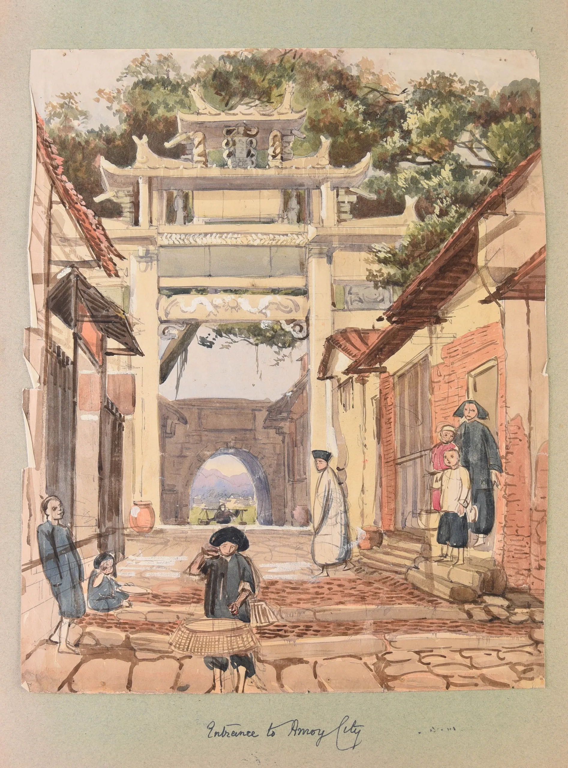 Four large albums of watercolours, photographs and ephemera.
