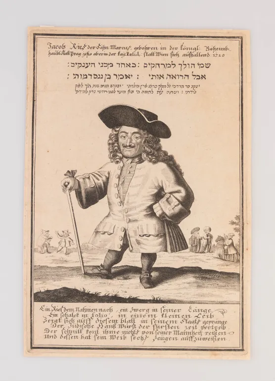 Jacob Ries der Sohn Marcus, gebohren in der königl. Bohemb. haubt statt Prag, jetzo aber in der kai Resid. statt Wien sich aufhaltend 1710.