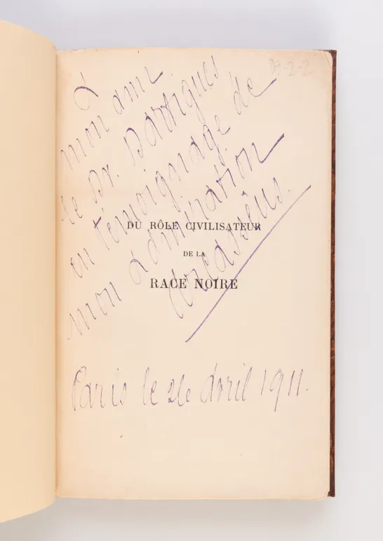 Du Rôle Civilisateur de la Race Noire.