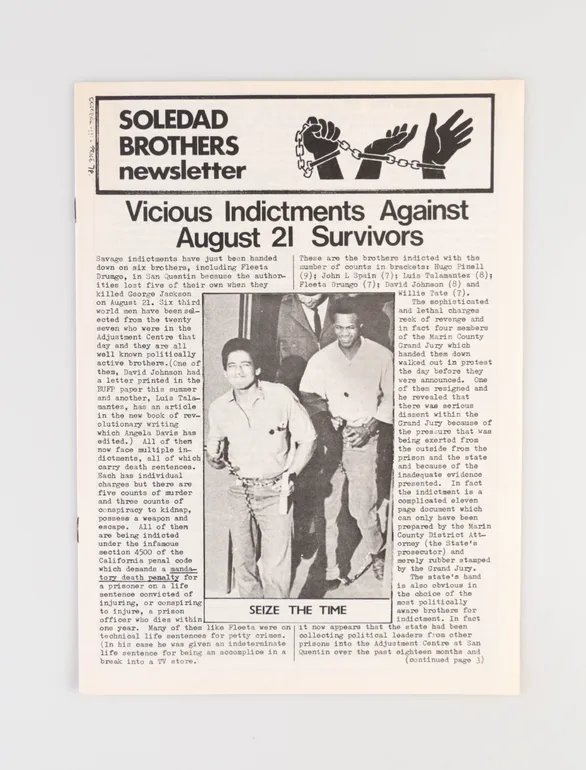 Soledad Brothers Newsletter. October 1971.