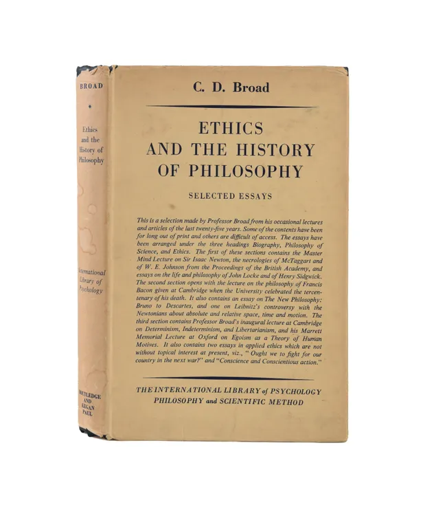 Ethics and the History of Philosophy. Selected Essays.