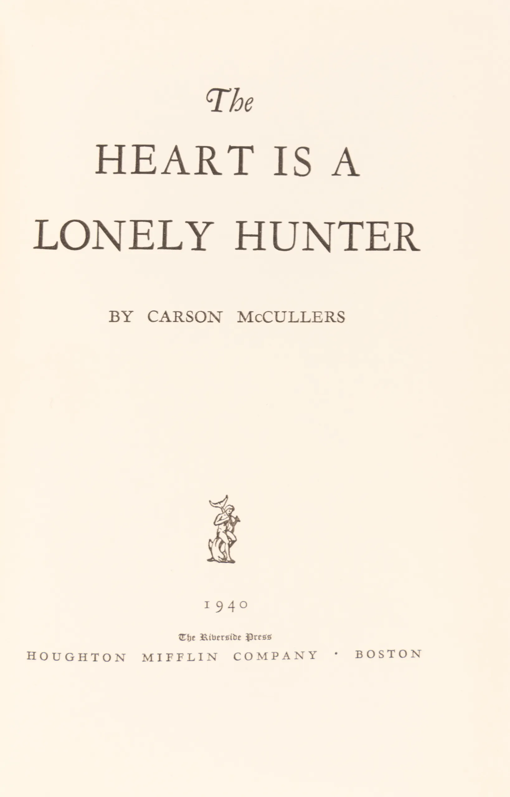 The Heart of the Lonely Hunter.