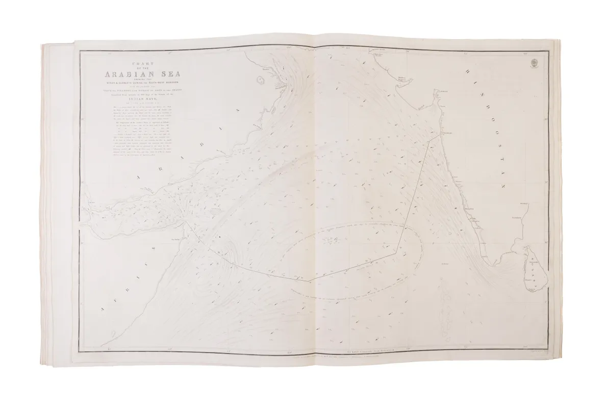 [Chart case and set of charts from Queen Victoria's Royal Yacht Victoria and Albert (II).]