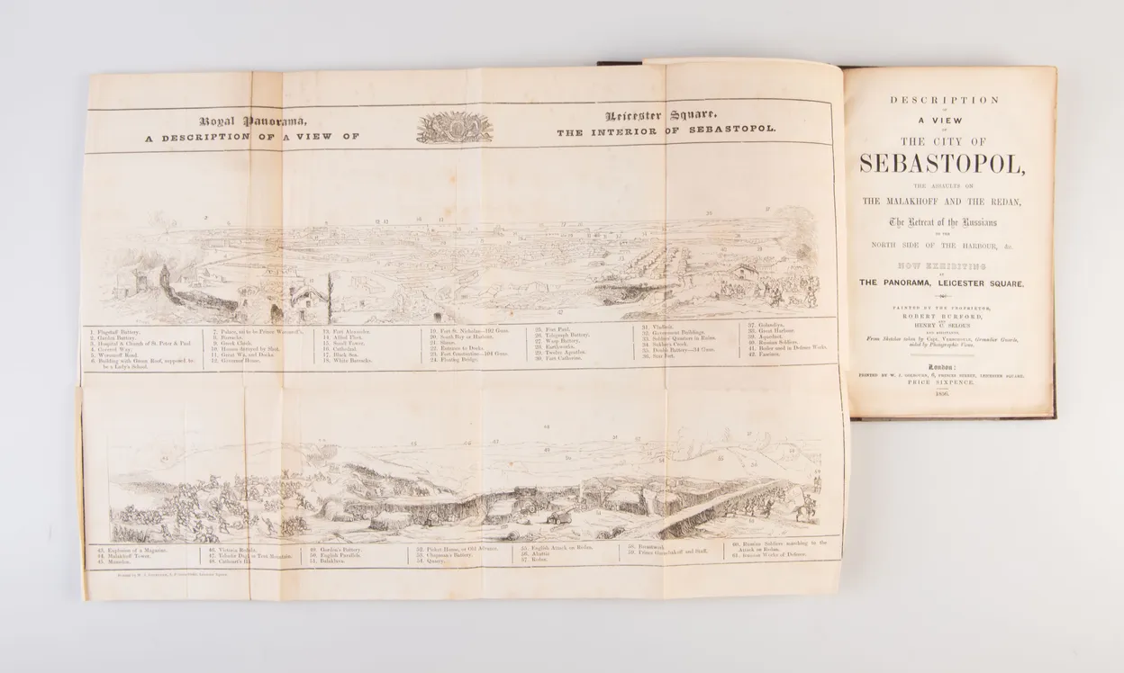 Description of a view of the city of Sebastopol, the assaults of the Malakhoff and the Redan, the retreat of the Russians to the north side of the harbour ...