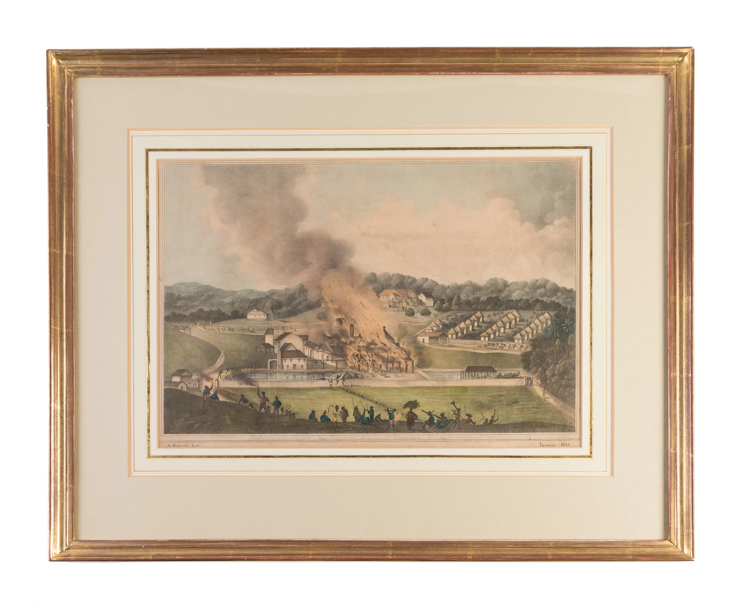 The Destruction of Roehampton Estate in the Parish of St. James's in January 1832.
