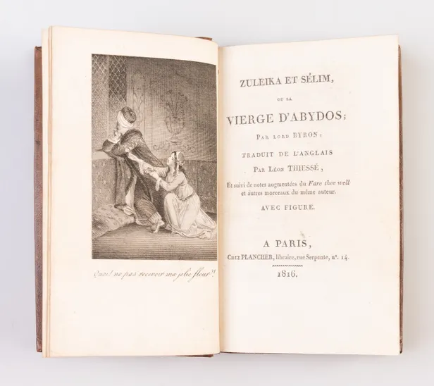 Zuleika et Sélim, ou la Vierge D'Abydos; par Lord Byron: