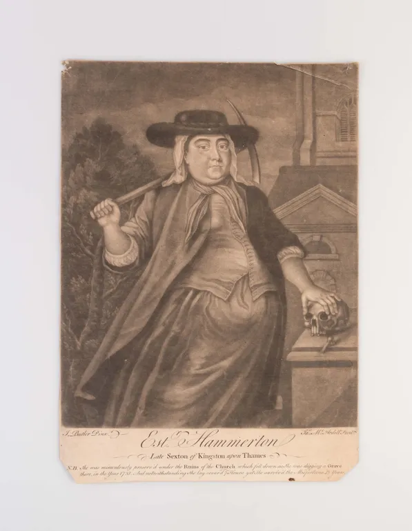 Est. Hammerton Late Sexton of Kingston upon Thames.